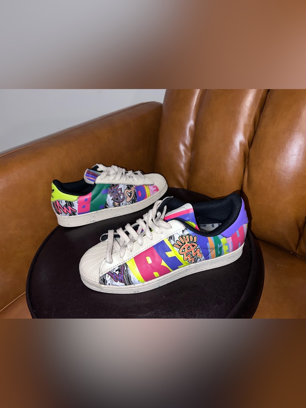 Kris Andrew Small x adidas Superstar 'Pride' sneakers men’s size 8